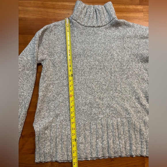 Eddie Bauer Funnel Neck Sweater Cozy Rest & Repeat Women’s Medium Pink Stripe - Picture 7 of 9